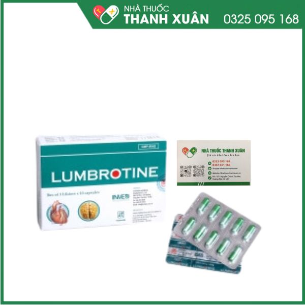 Lumbrotine - Thuốc điều trị các chứng tê mỏi chân tay